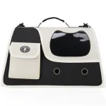 გადასაყვანი ჩანთა ფისოს ჭრილით, შავი