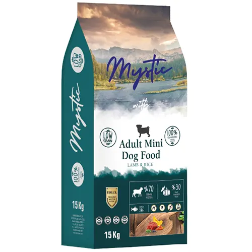 მისტიკი პატარა ჯიშის ძაღლის ბატკნით