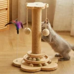 ხის საფხაჭნი მაღალი ბოძით და ბურთებით - Image 2